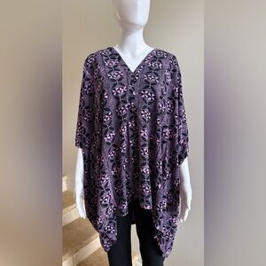 NOA NOA Women's Rayon v-Neck Top Tunic Shirt Size Large